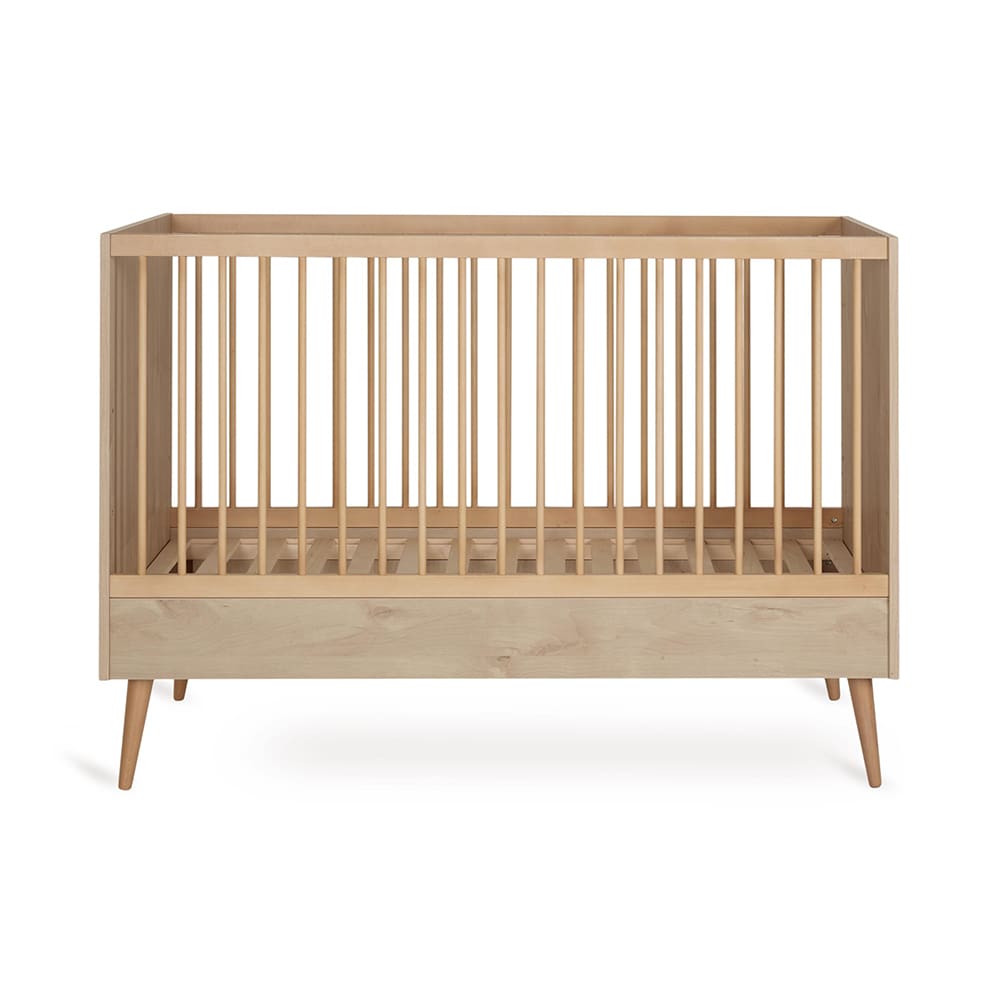 Quax - Cocoon Convertible Baby Cot - Natural Oak - 140 x 70 cm