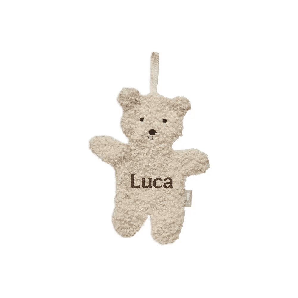 Jollein - Pacifier Cloth - Teddy Bear - Natural - with Name