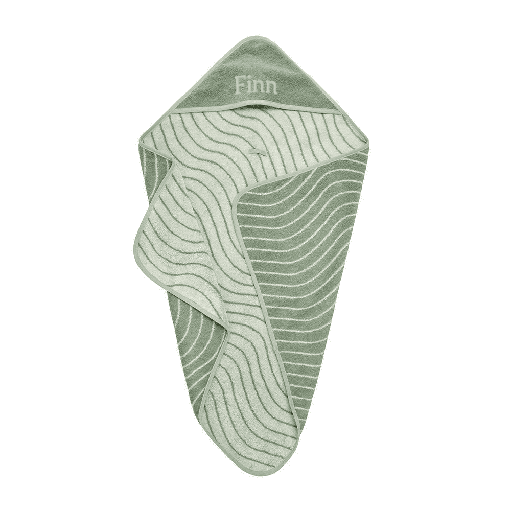 Leander - Hoodie Matty™ - Woodland - Sage Green - with Name