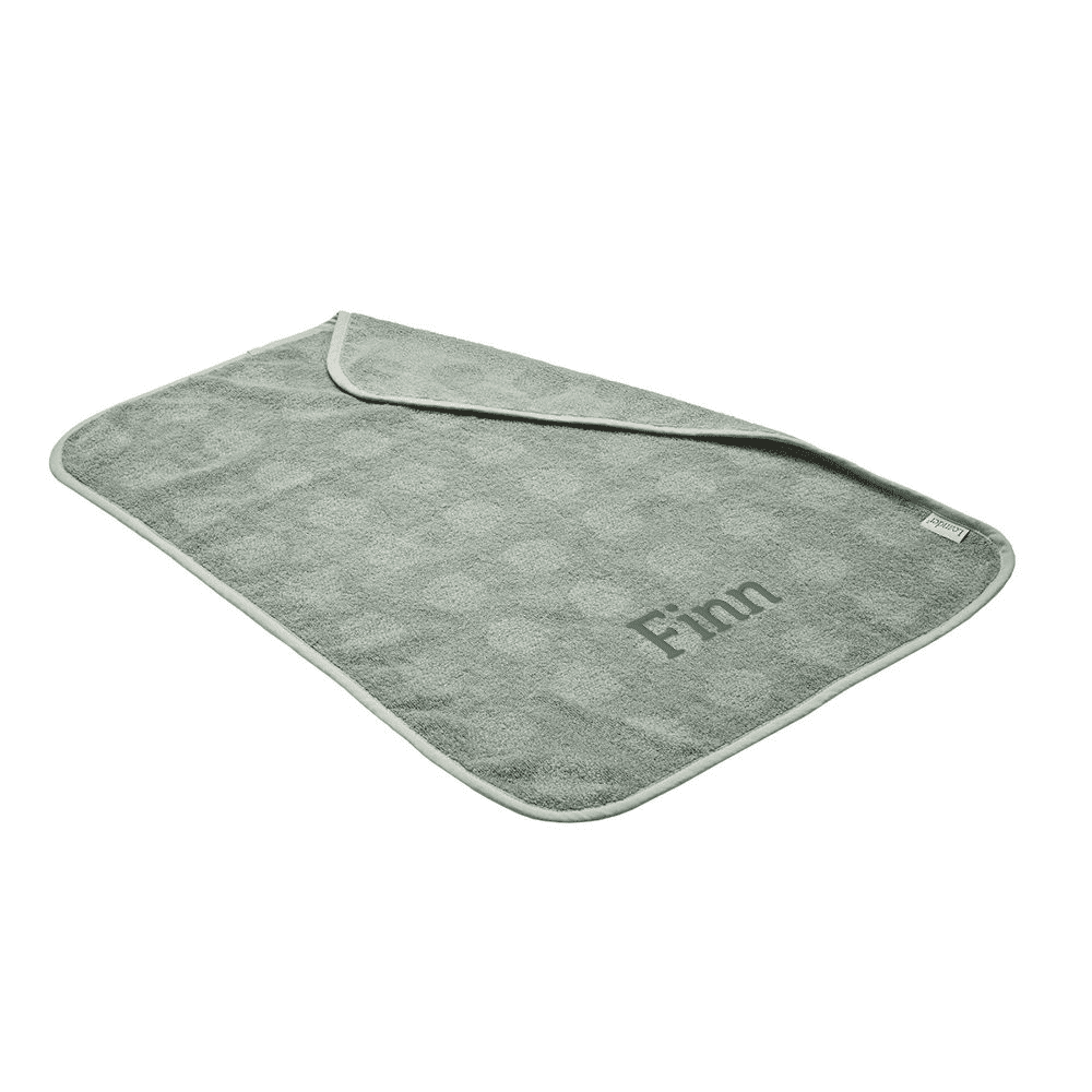 Leander - Topper for Changing Mat - Matty™ - Dots - Sage Green - with Name