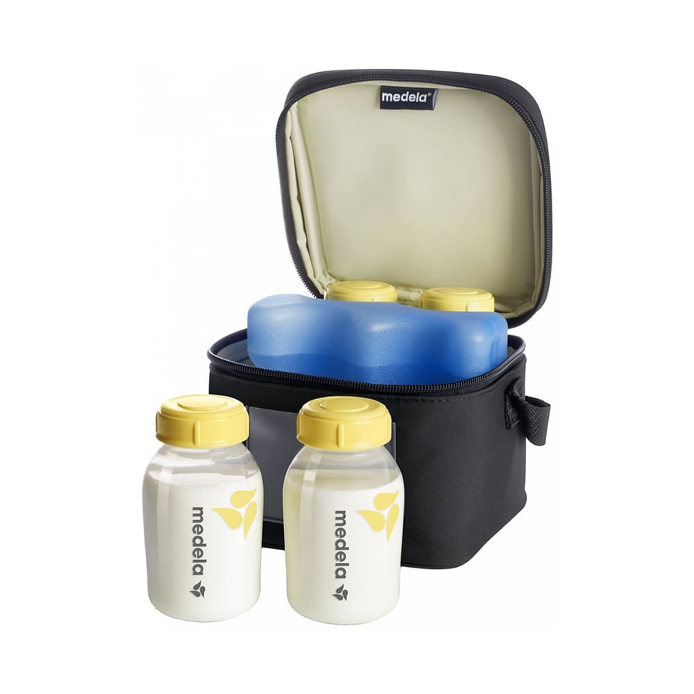 Medela - Cooler Bag - Breast Milk Cooler Bag - incl. 4 Medela Bottles and Cooling Element
