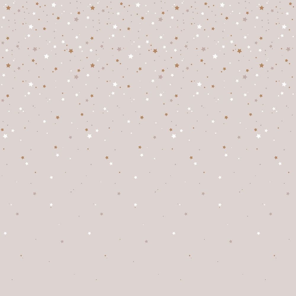 Dekornik - Wallpaper - Simple Stars From The Sky Powder Pink