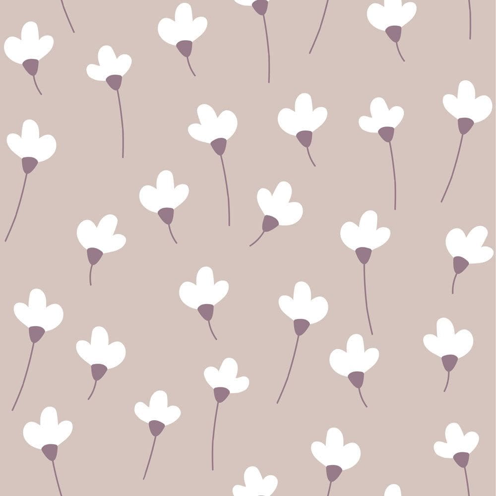 Dekornik - Wallpaper - Simple Daisies On Powder Pink