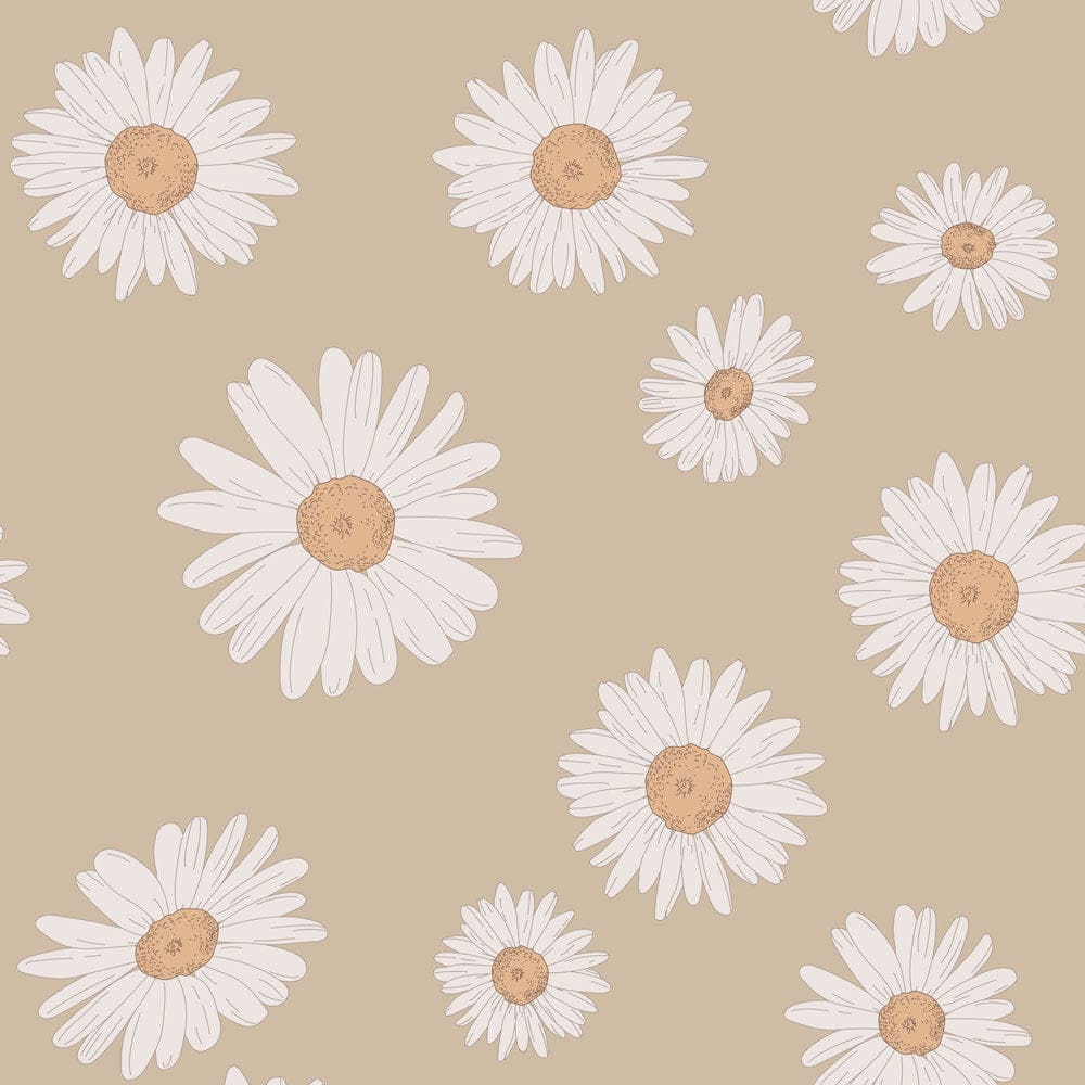 Dekornik - Wallpaper - Tuscan Daisies Cappucino