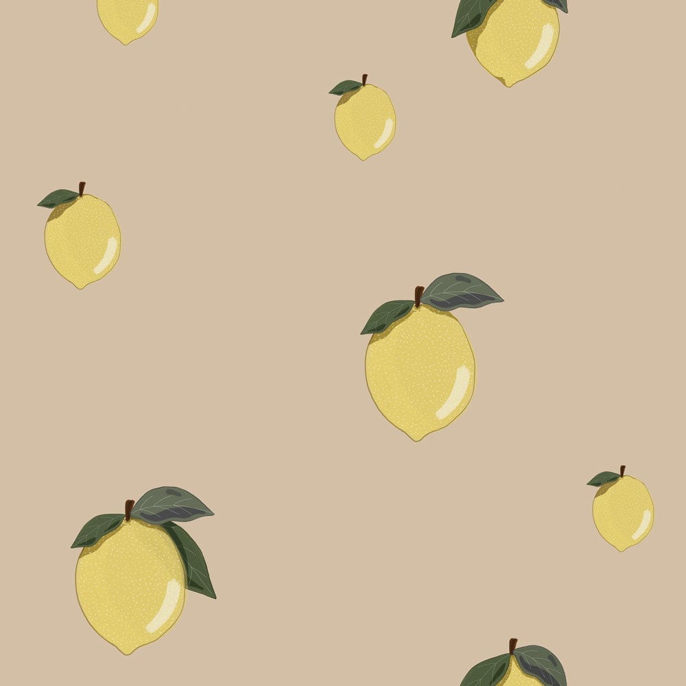 Dekornik - Wallpaper - Little Lemons Beige