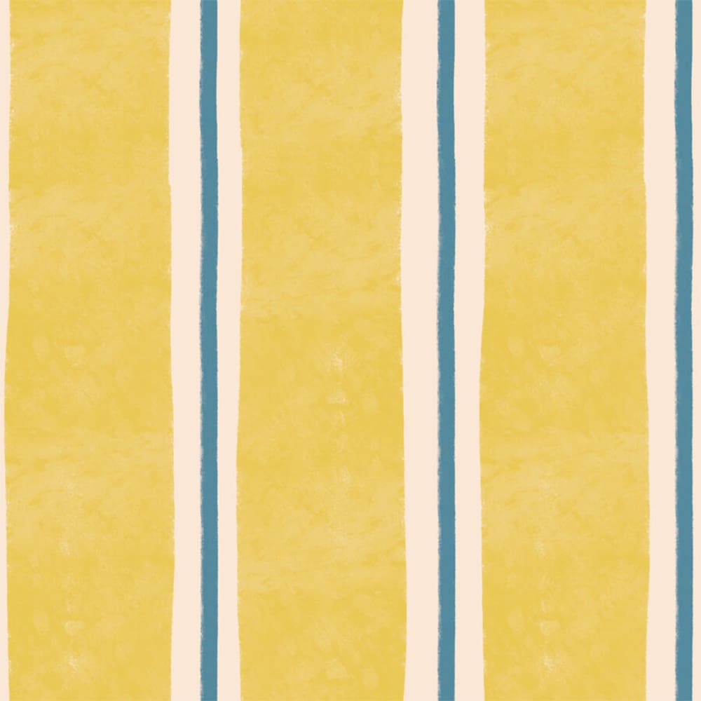Dekornik - Wallpaper - Stripes Draw Yellow Blue