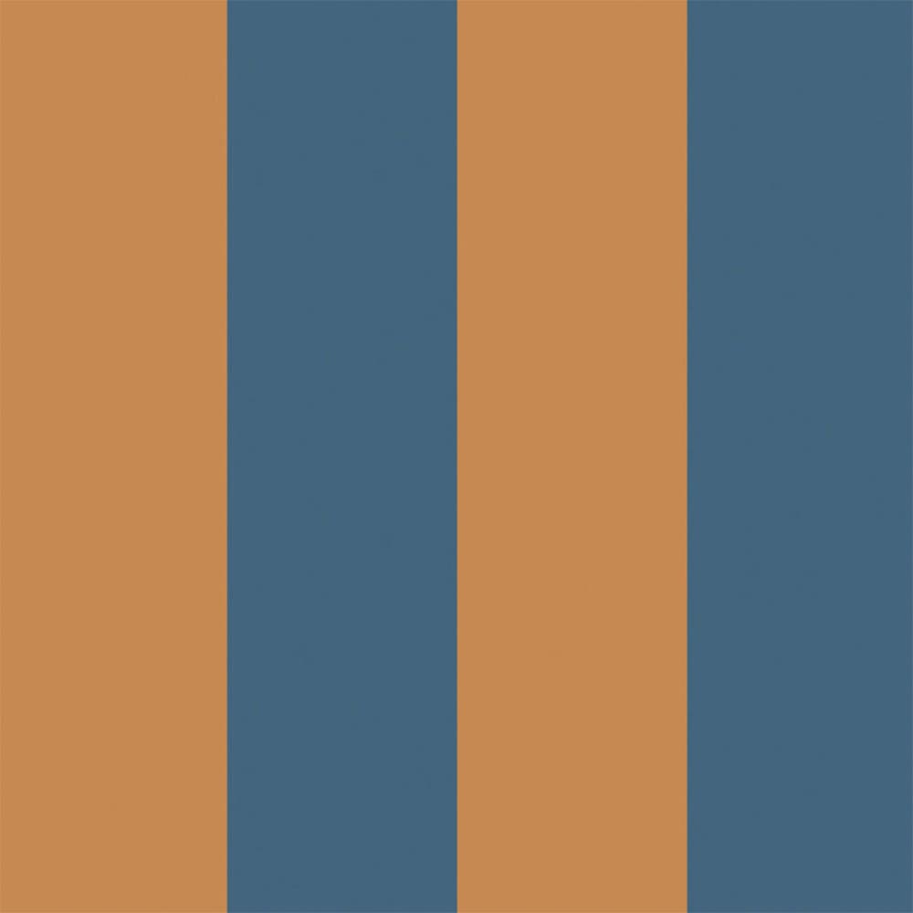 Dekornik - Wallpaper - Intense Blue With Caramelle