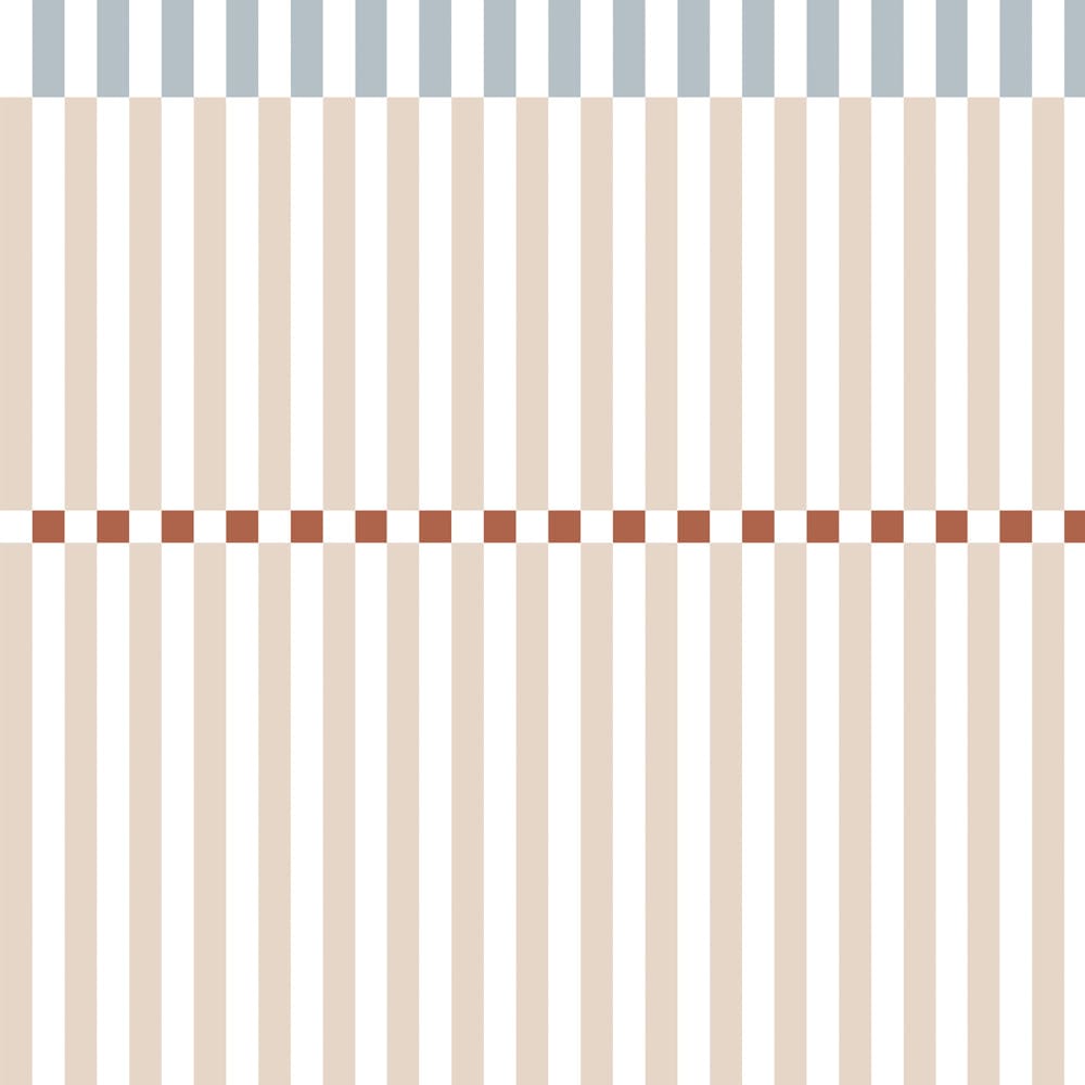 Dekornik - Wallpaper - Stripes Nostalgia Beige Blue