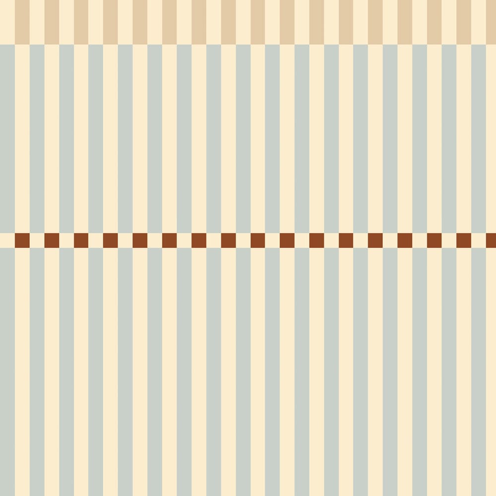 Dekornik - Wallpaper - Stripes Nostalgia Beige Blue Vintage