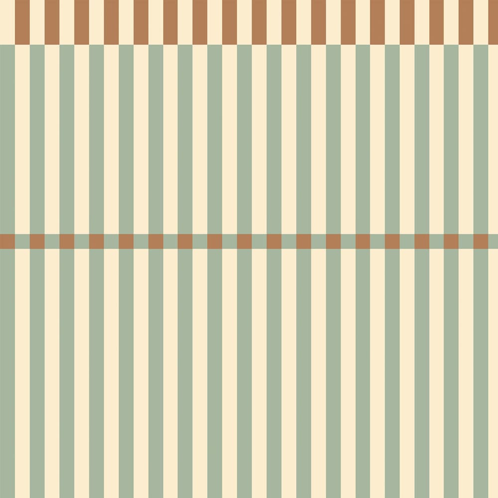Dekornik - Wallpaper - Stripes Nostalgia Green Vintage