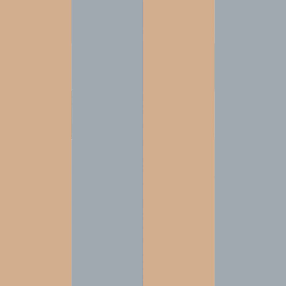 Dekornik - Wallpaper - Stripes Blue Beige