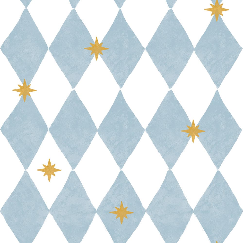 Dekornik - Wallpaper - French Diamonds With Stars