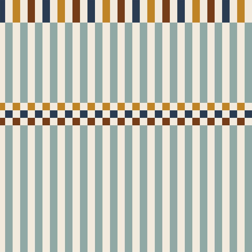 Dekornik - Wallpaper - Stripes Happy Green And 3 Colours