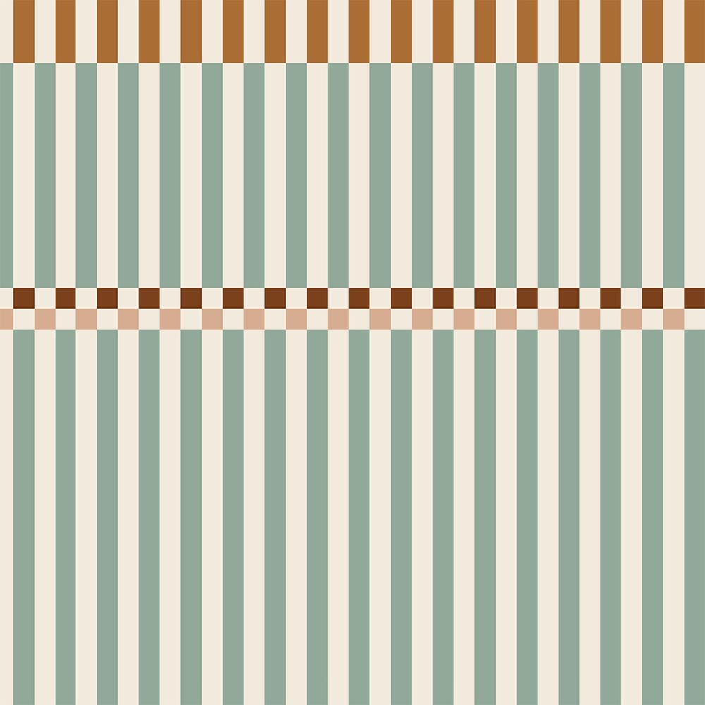 Dekornik - Wallpaper - Stripes Happy Green And Cherry