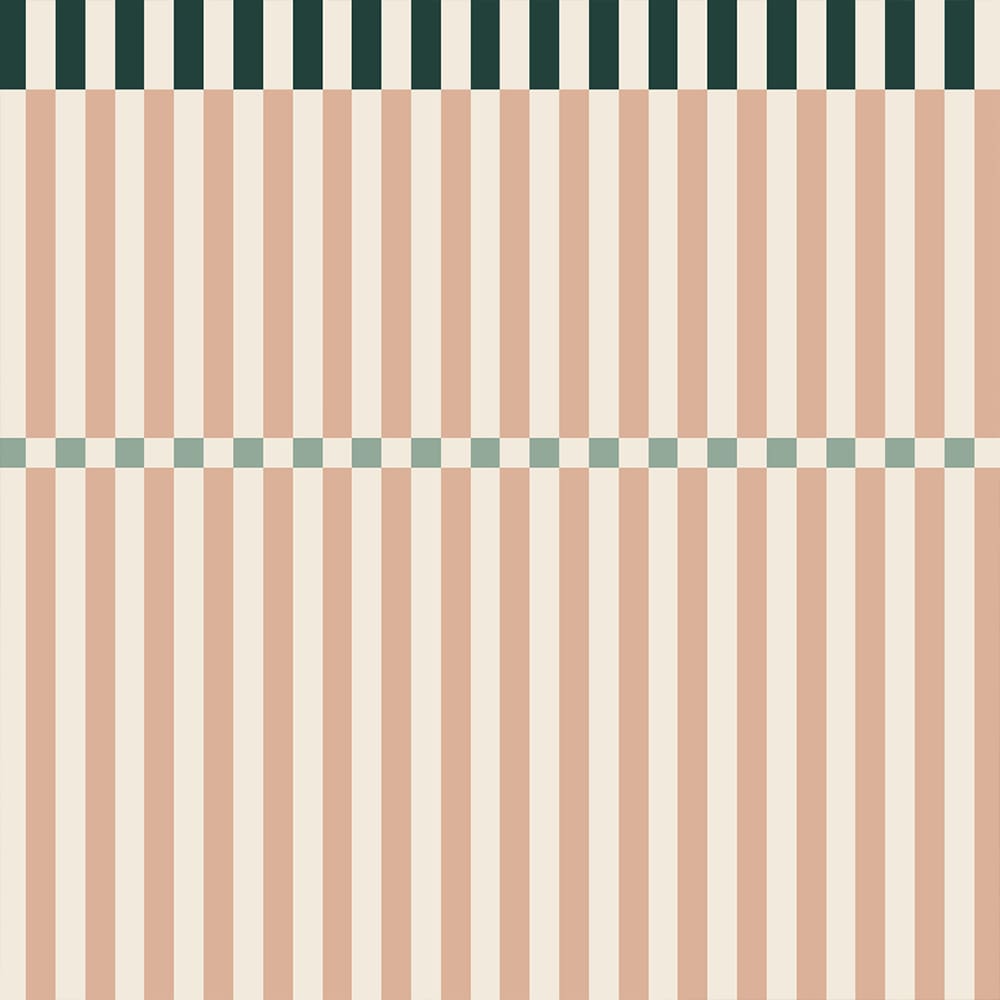 Dekornik - Wallpaper - Stripes Happy Cherry Pink And Green
