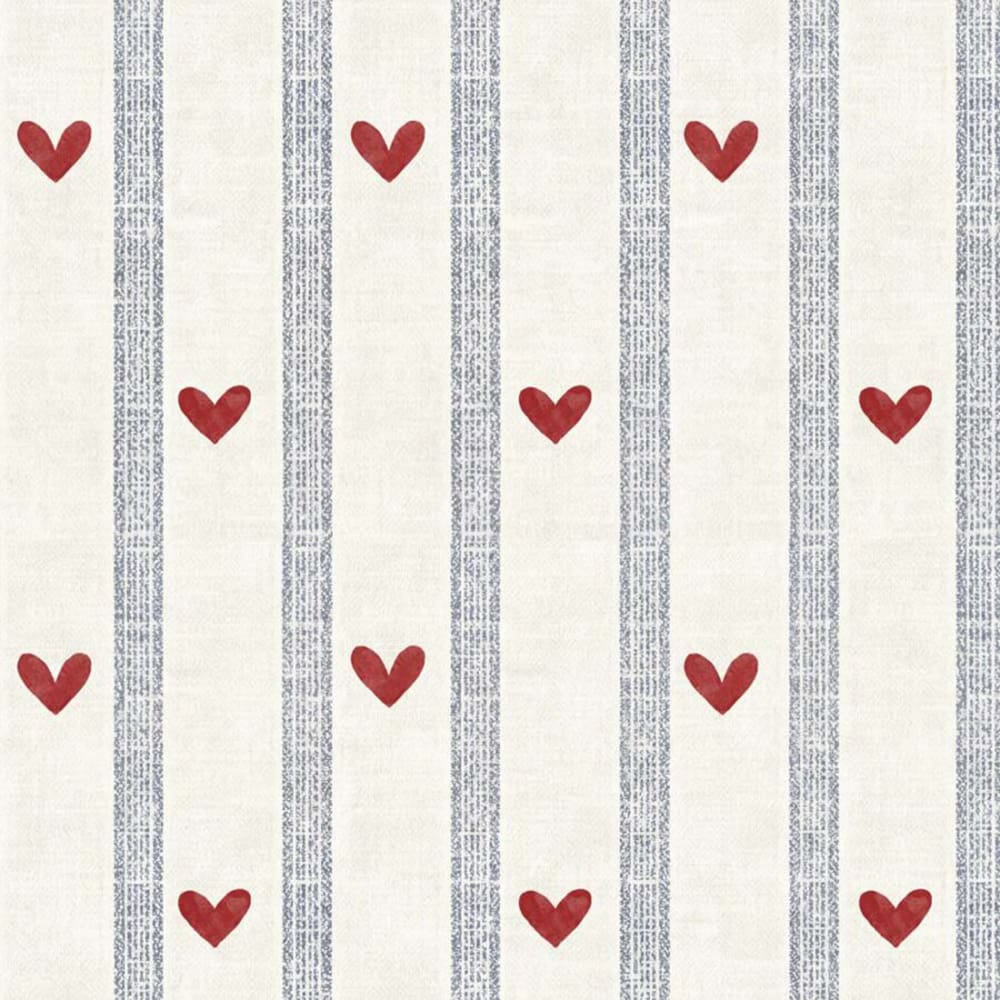 Dekornik - Wallpaper - Hearts And Stripes Morning