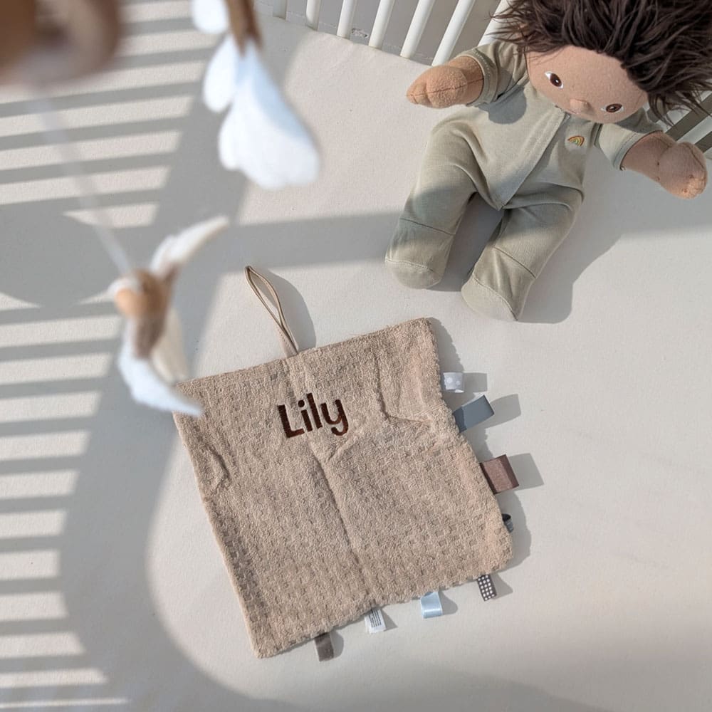 Snoozebaby Amsterdam - Comfort Toy Sweet Dreaming - Desert Sand - with Name
