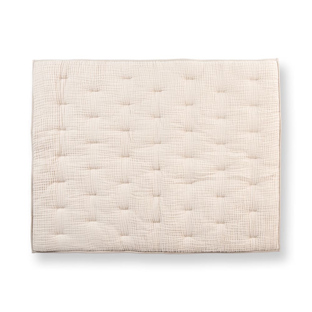 Quax - Reversible Playpen Mat - Natural - Clay