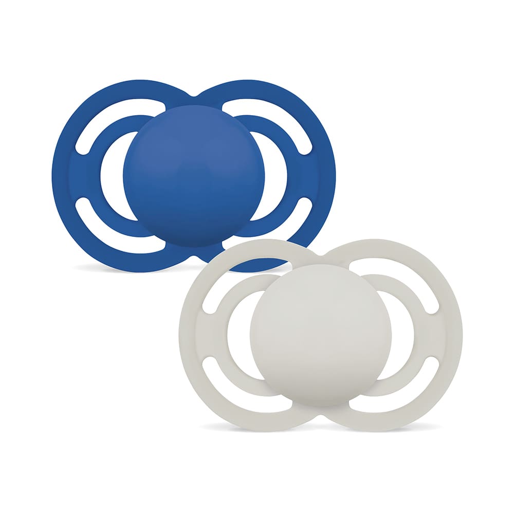 MAM - Pacifier - Perfect 16+ plain blue - 2 pcs