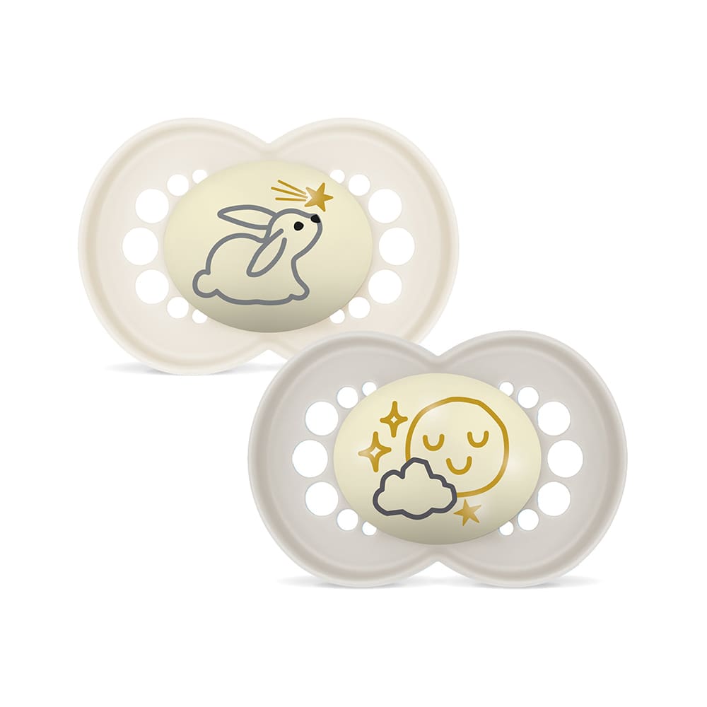 MAM - Pacifier - Original Night 6-16m neutral - 2 pcs