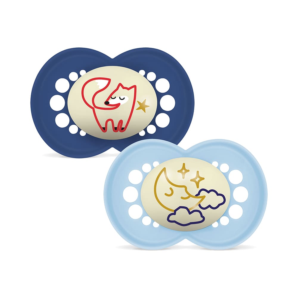 MAM - Pacifier - Original Night 16+ blue - 2 pcs