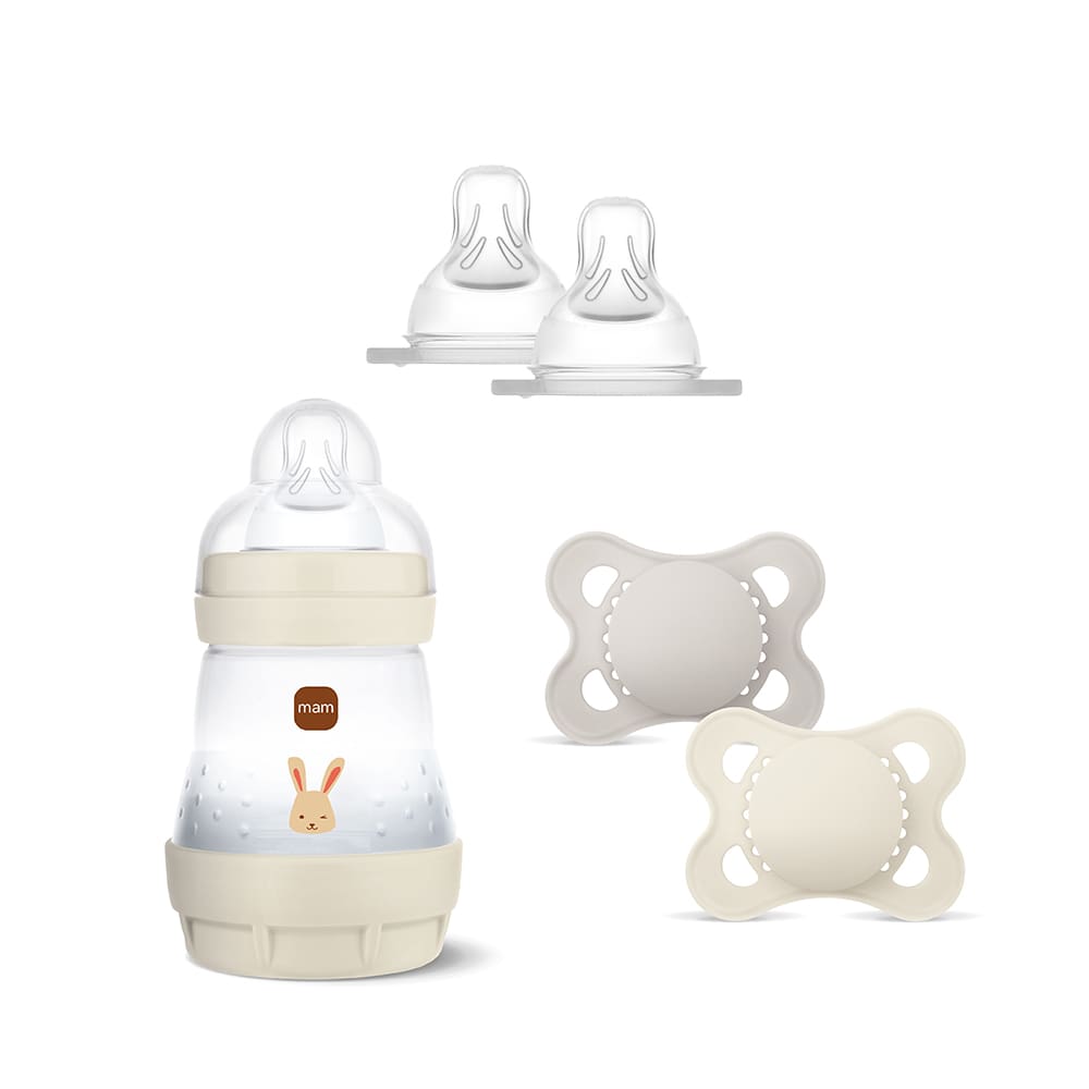 Mam - Easy Start Anti-Colic Babybottle Uni 160 ml + Bottle Teat Size 1 + Pacifier Plain 0-6