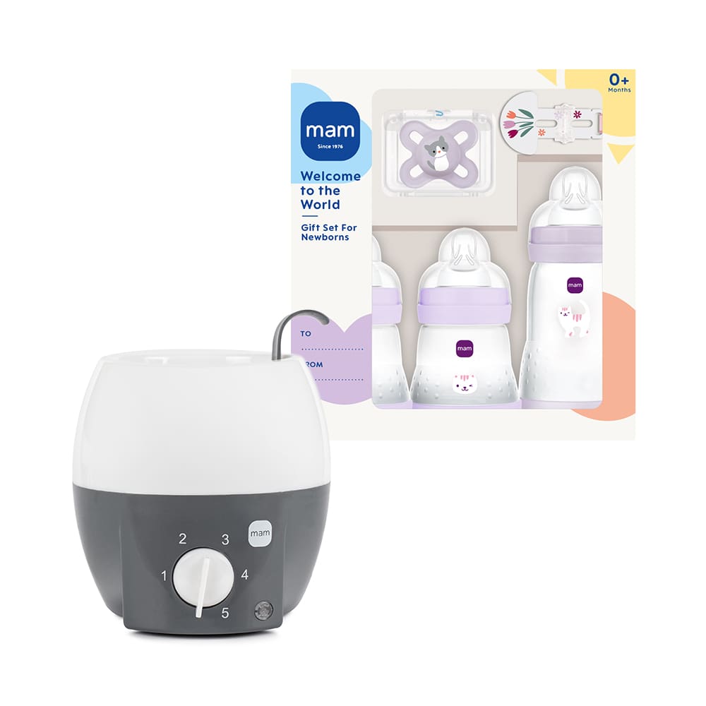 Mam - Starter Set Pink + Bottlewarmer