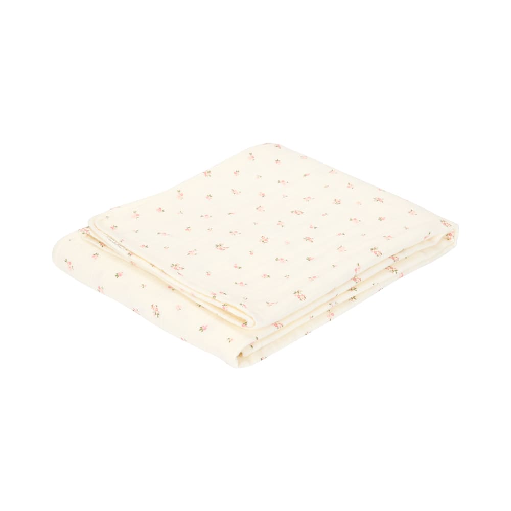 Little Dutch - 4-Layer Muslin Bassinet Summer Blanket - Fairy Blossom - 70 x 100 cm