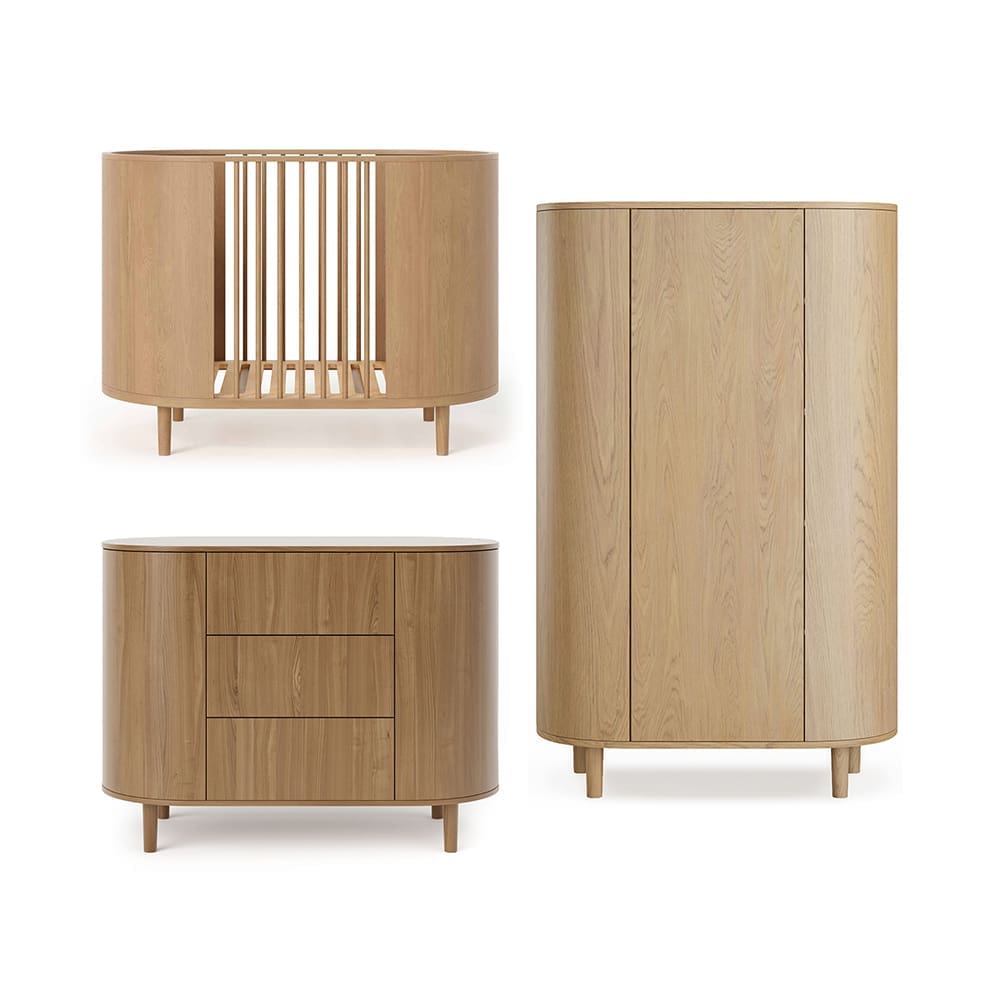KAS Kopenhagen - 3-piece Nursery - Kai - Oak