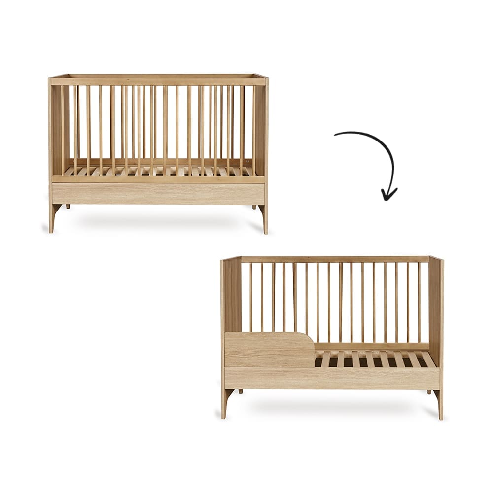 Quax - Tsugi - Convertible Bed 120 x 60 cm - Honey Ash