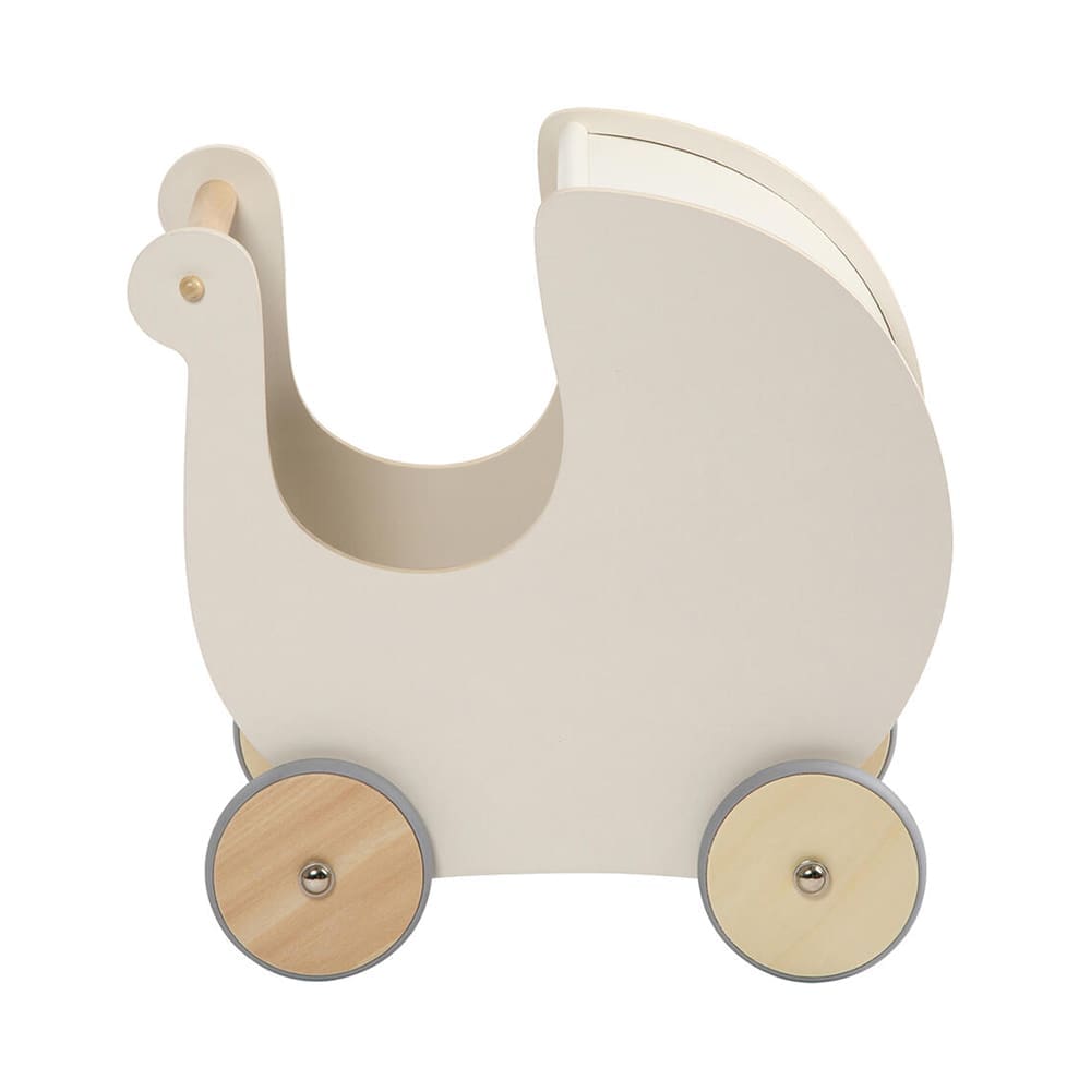 Sebra - Doll's Pram - Wooden - Classic White