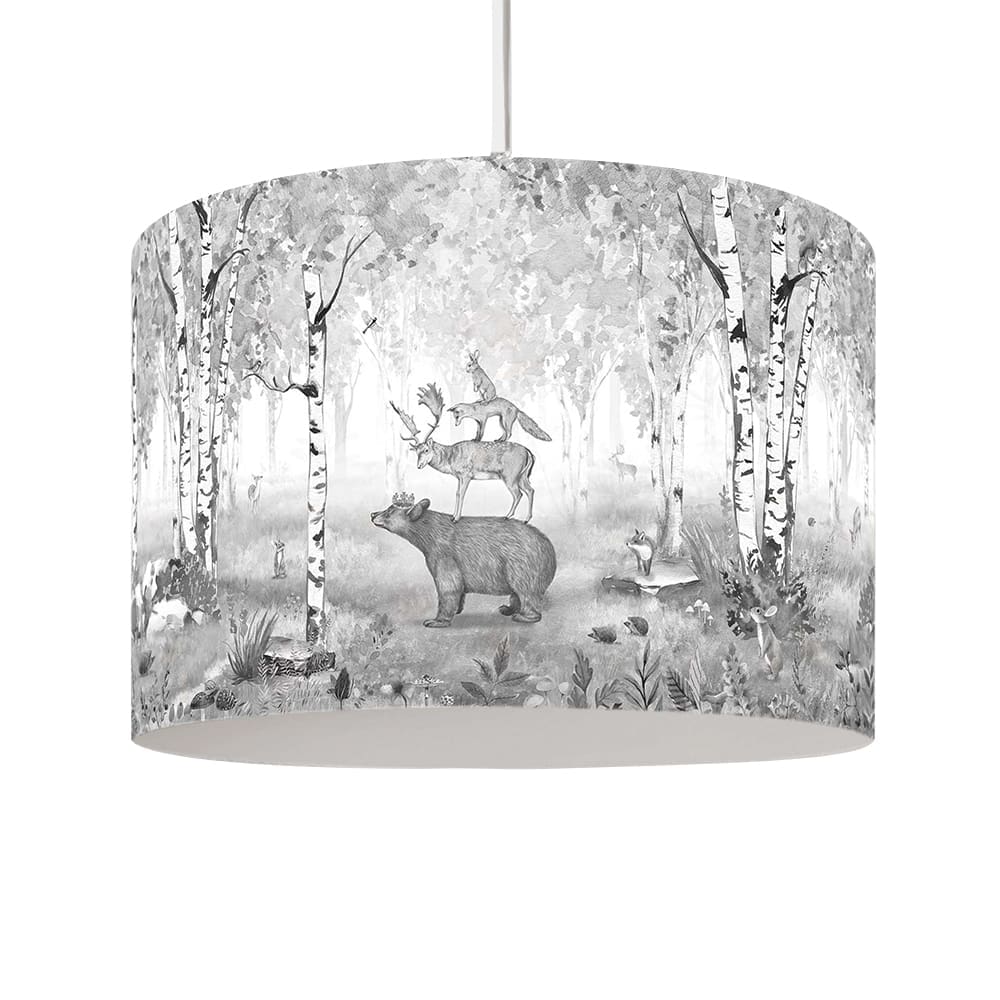 Kikki Belle - Pendant Lamp - Bear King - Black and White