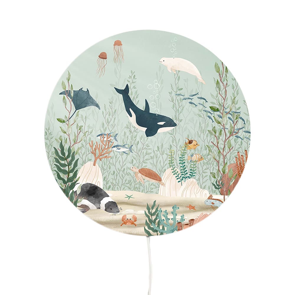 Oliver Robins - Round Wall Lamp - Kelp Forest