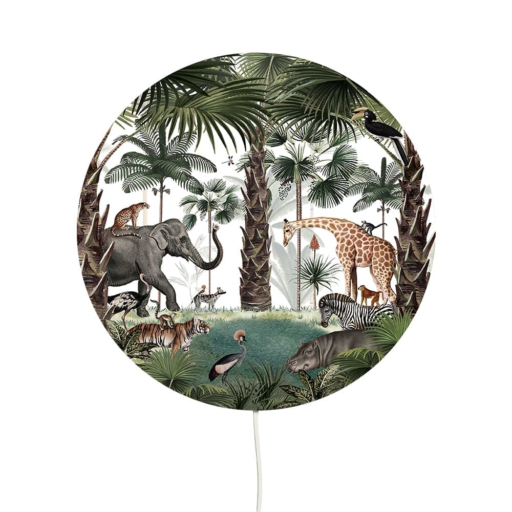 Kikki Belle - Round Wall Lamp - Animal Kingdom