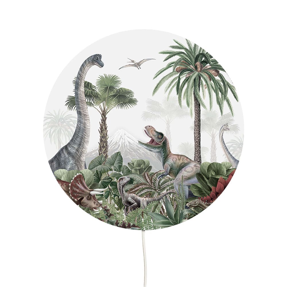 Kikki Belle - Round Wall Lamp - Dino Jive