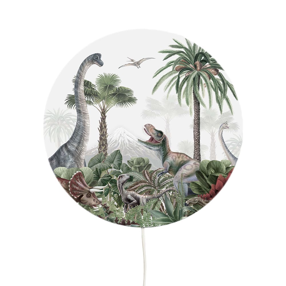 Oliver Robins - Round Wall Lamp - Dino Baby