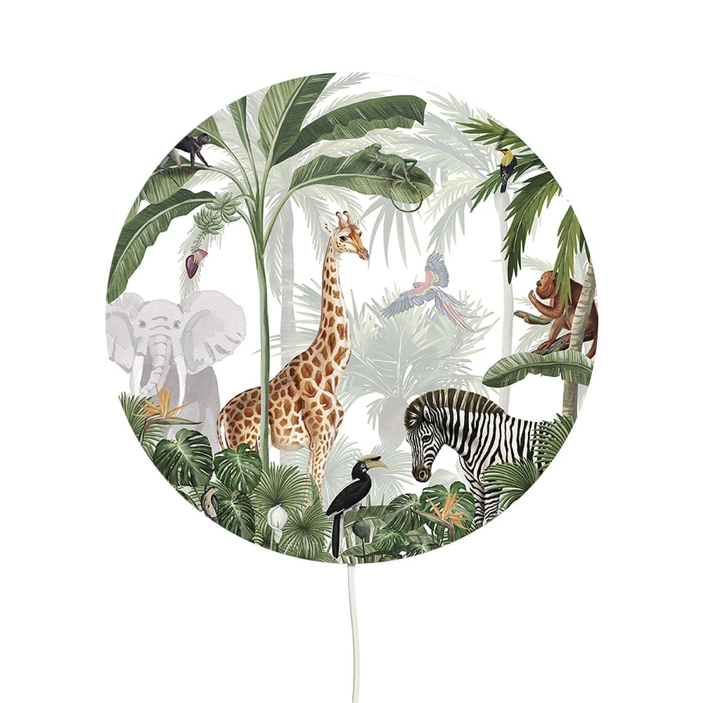 Kikki Belle - Round Wall Lamp - Jungle Jive