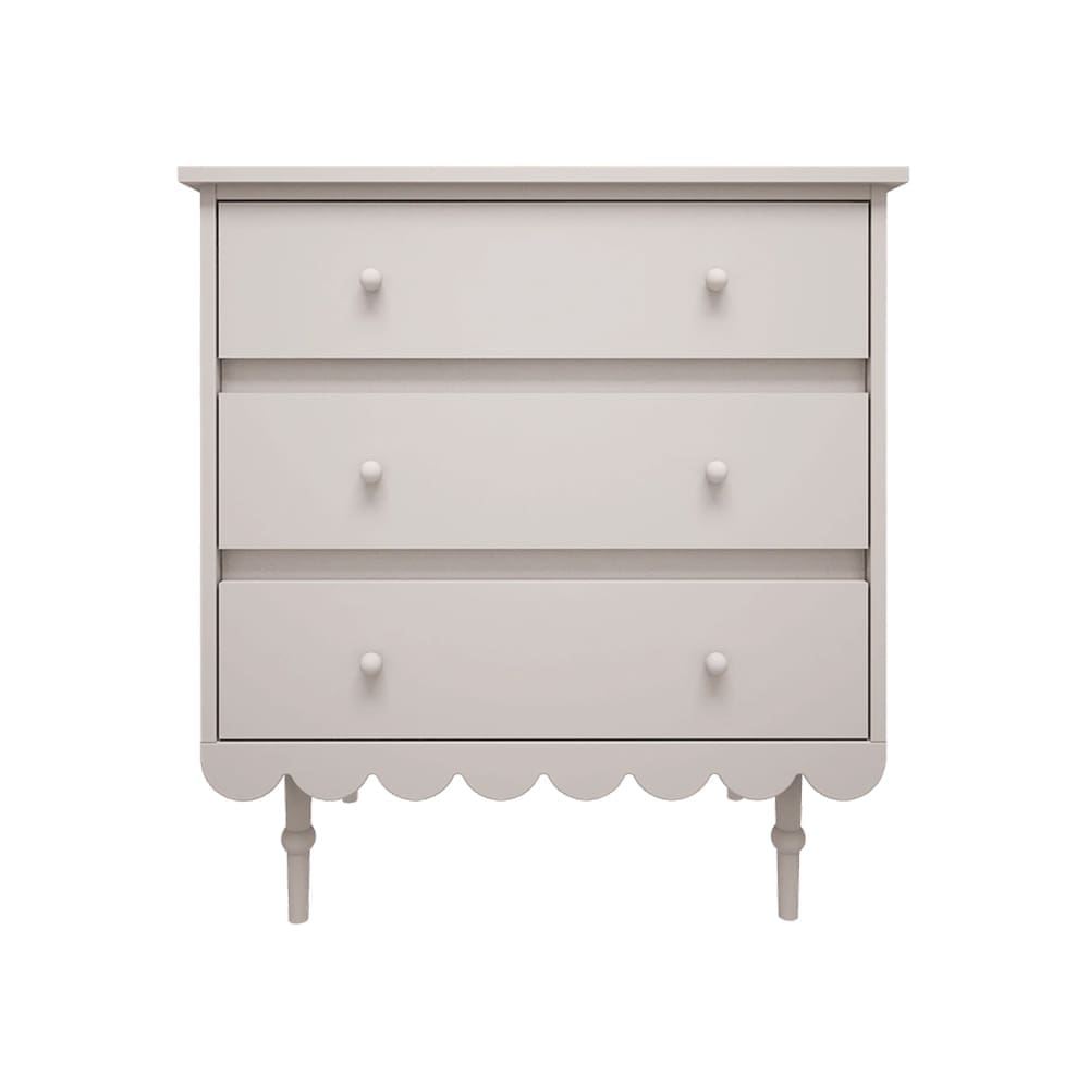 Wood Luck Design - Chest of Three Drawers - Babushka - White
