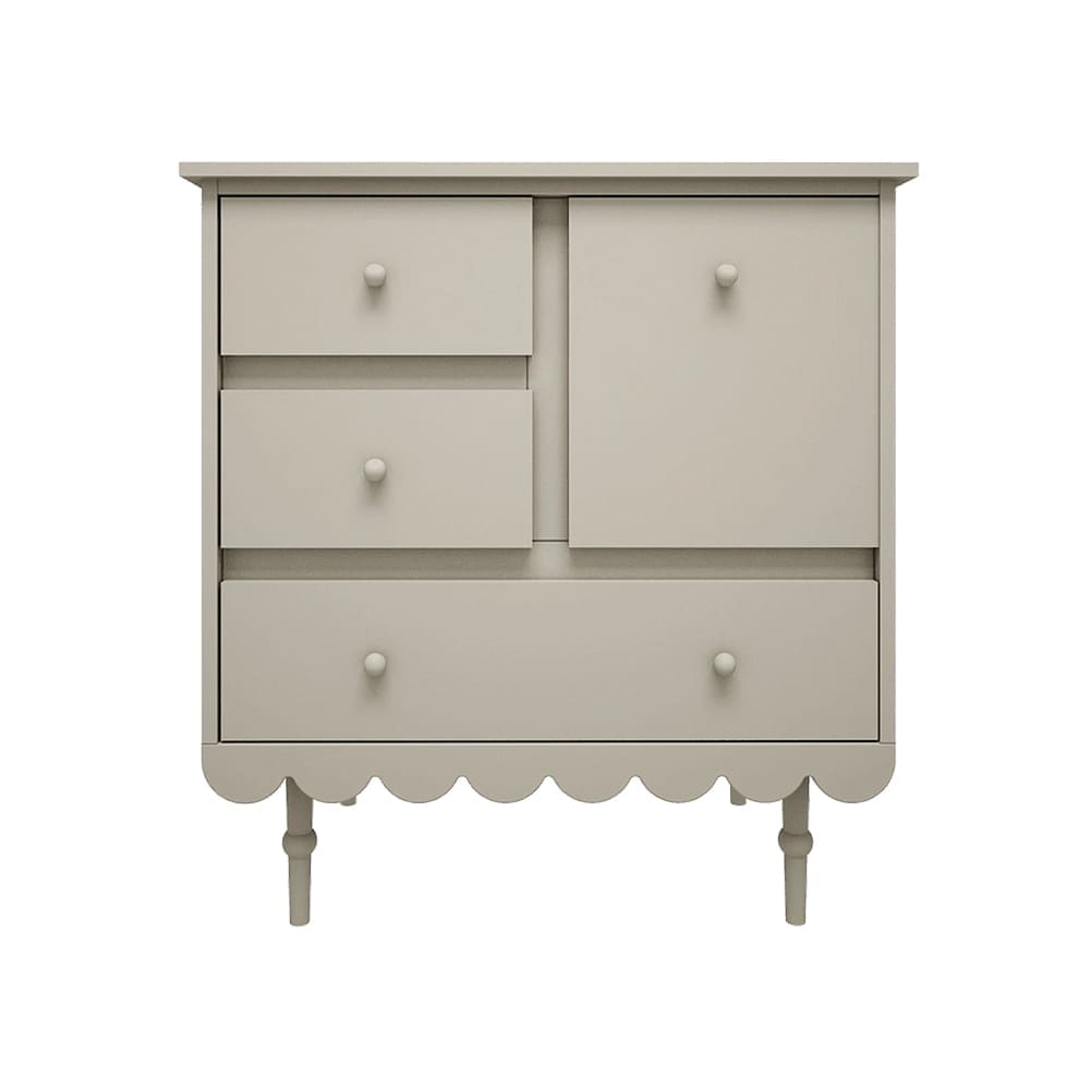Wood Luck Design - Low Chest of Drawers - Babushka - Olive