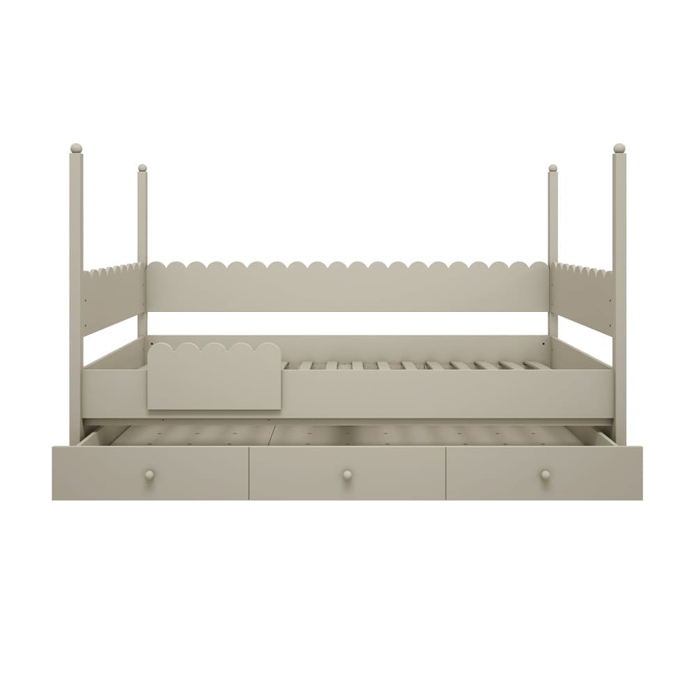 Wood Luck Design - Lower Bunk Bed - Babushka - Olive