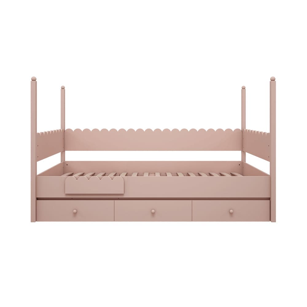 Wood Luck Design - Lower Bunk Bed - Babushka - Pink