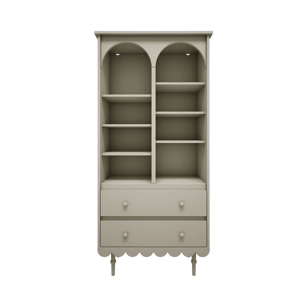 Wood Luck Design - Large Bookshelf - Babushka - Olive