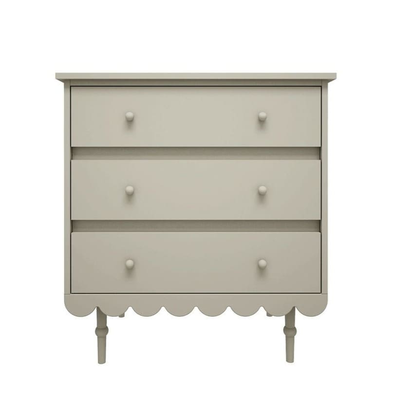 Wood Luck Design - Chest of Three Drawers - Babushka - Olive