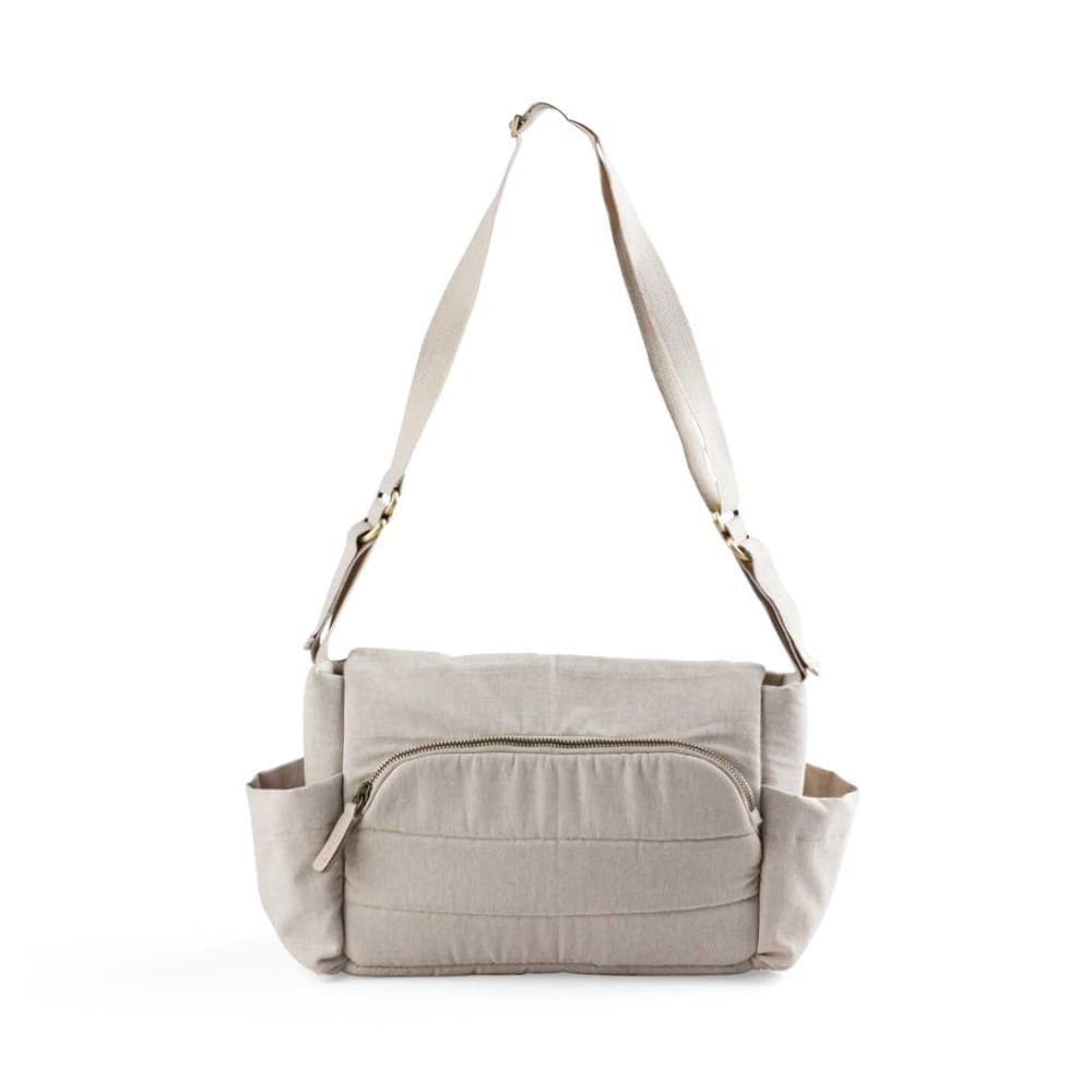 Sebra - On-the-go Mini Diaper Bag - Morning Beige Melange