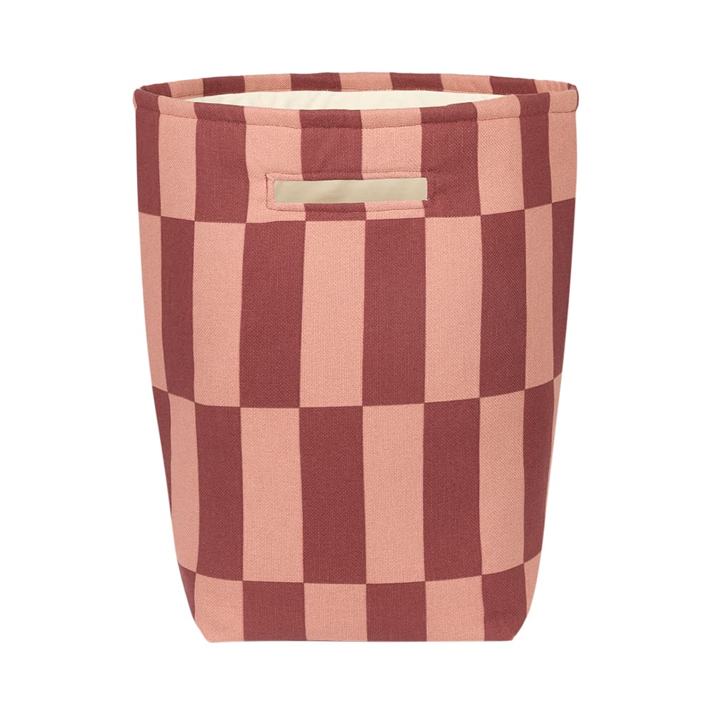 Nobodinoz - Vibes - Large Storage Basket - Maroon Tiles