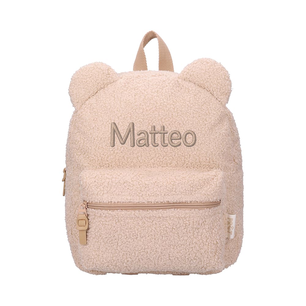 Prêt - Ridge And Row - Backpack - Teddy Beige - with Name