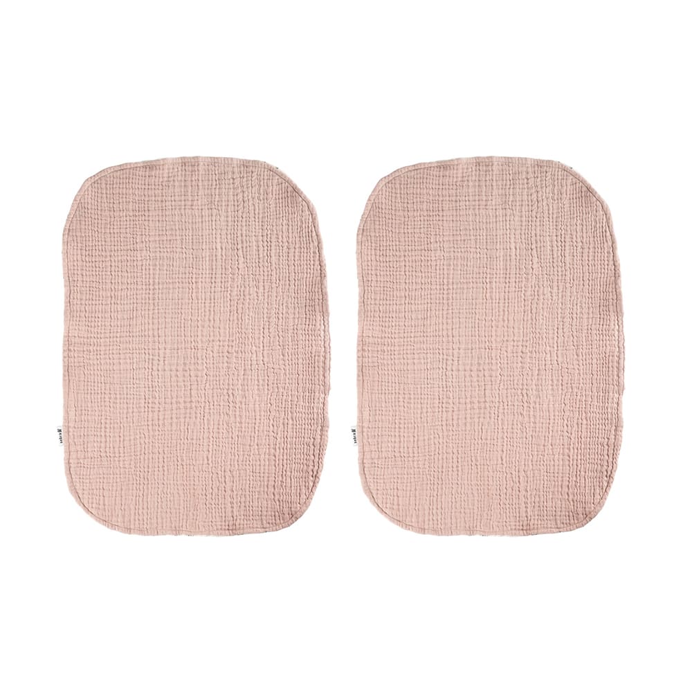 Sebra - Changing Mat Towels - 2-Pack Muslin - Powderblossom