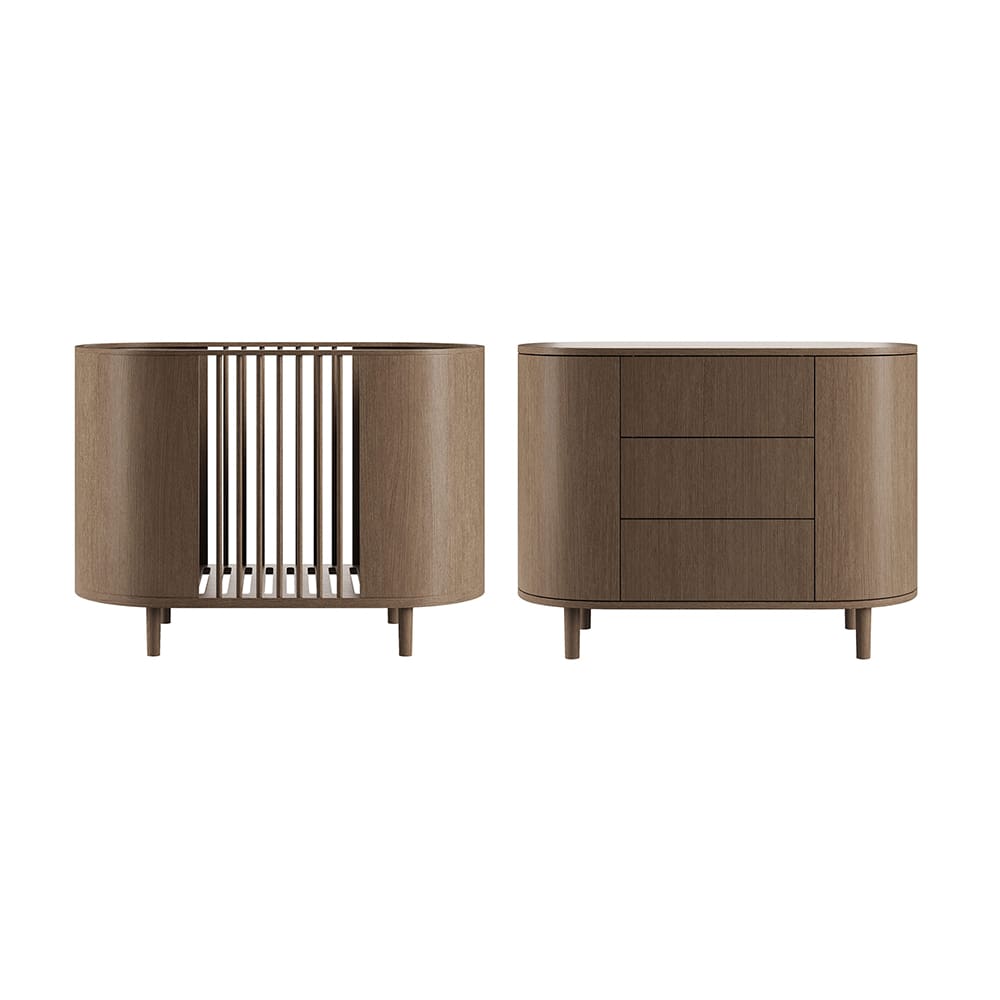 KAS Kopenhagen - Kai - 2-Piece Nursery Set - Smoked Oak