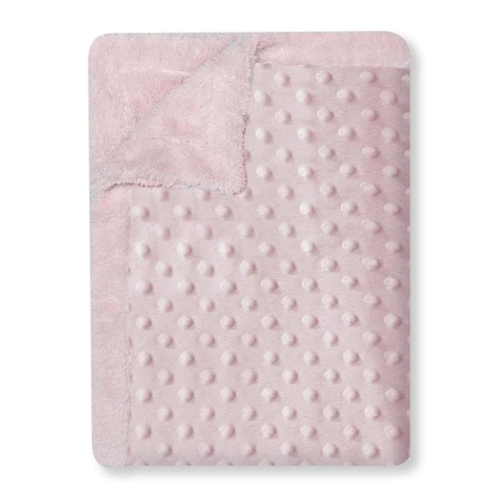 Interbaby - Teddy Baby Blanket with Dots - Pink