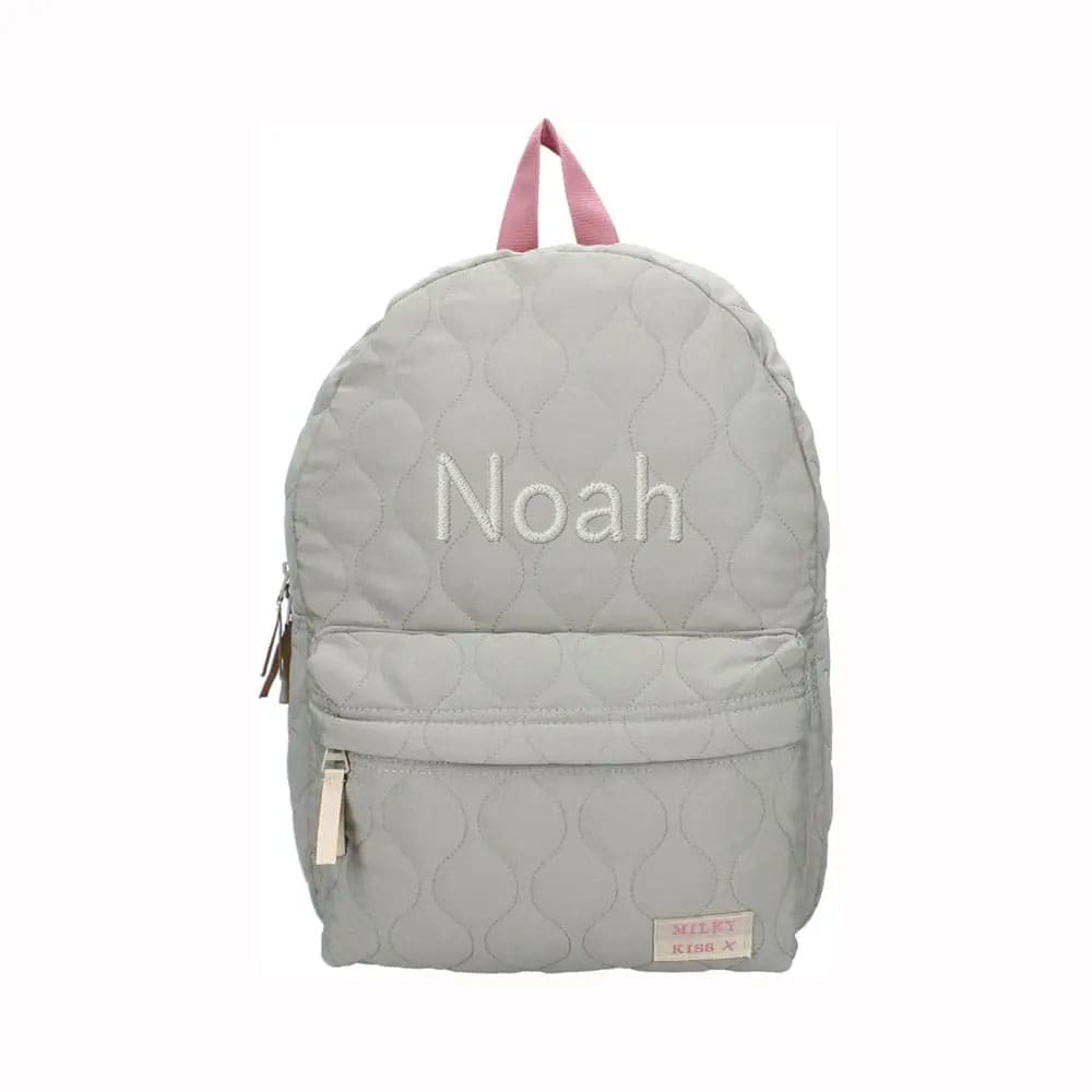 Milky Kiss - Sweet Bliss - Backpack - Quilted Green - with Name
